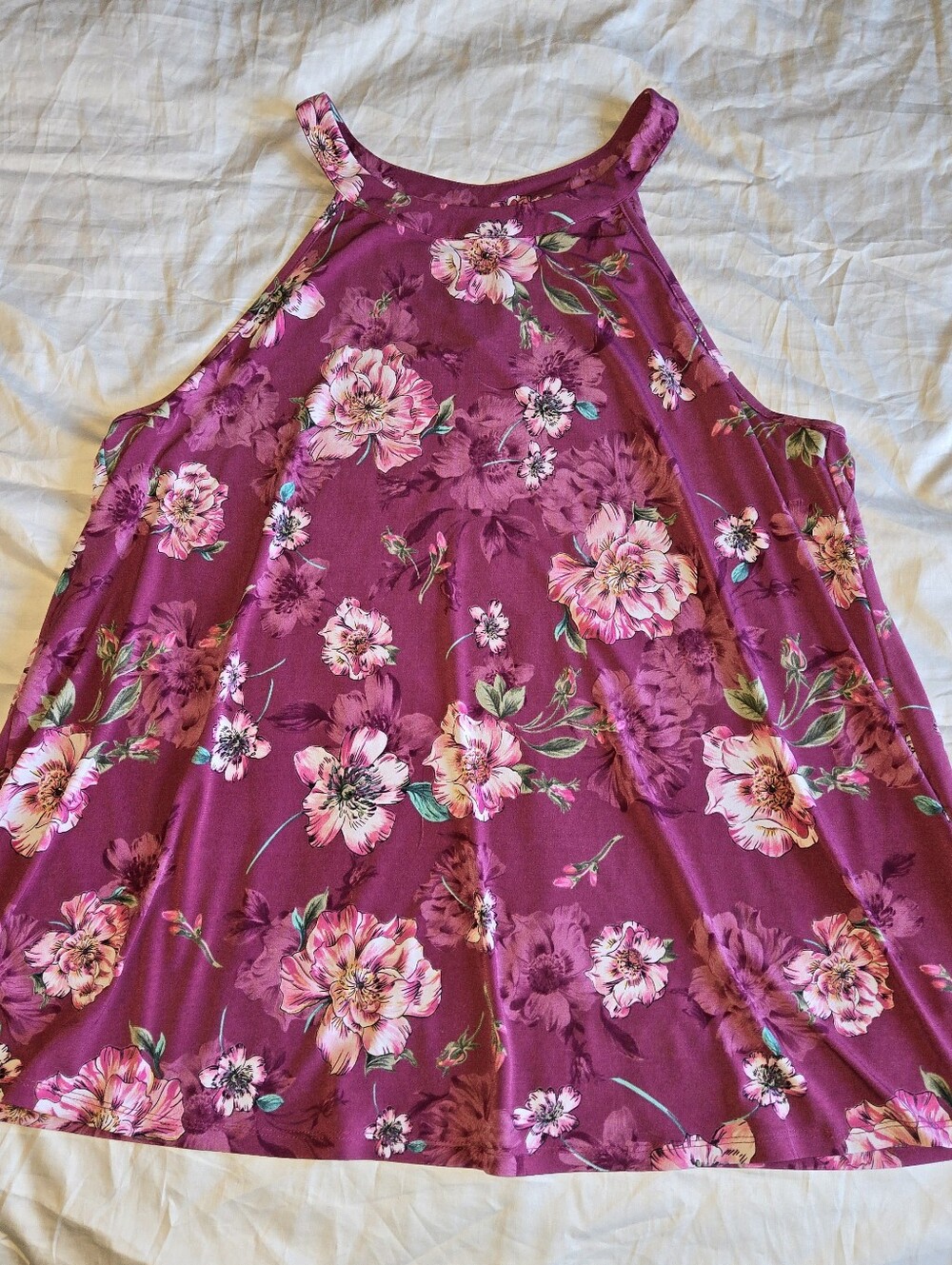 Torrid Pink Floral Sleeveless Tank